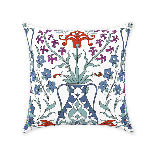 Topkapi Ottoman Cotton Pillows Blue Lilac Red