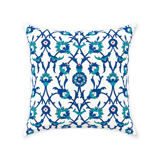 Amira Ottoman Cotton Pillows Blue Green