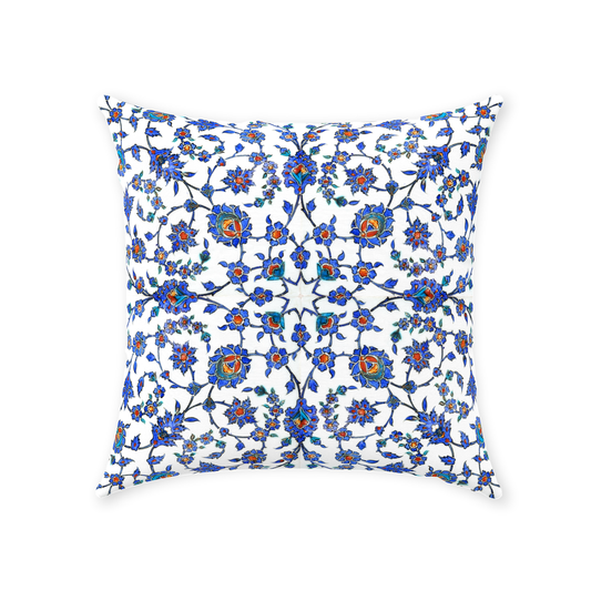 Izmir II Ottoman Cotton Pillows Blue Purple