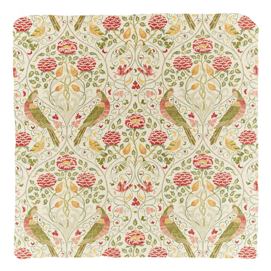 Seasons by May William Morris Cotton Throw Pillows Linen Cream
