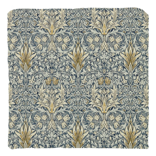 Snakeshead William Morris Cotton Pillows Blue Indigo Cumin