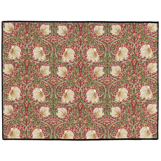 Bruges Indoor/Outdoor Floor Mat William Morris Pimpernel Red
