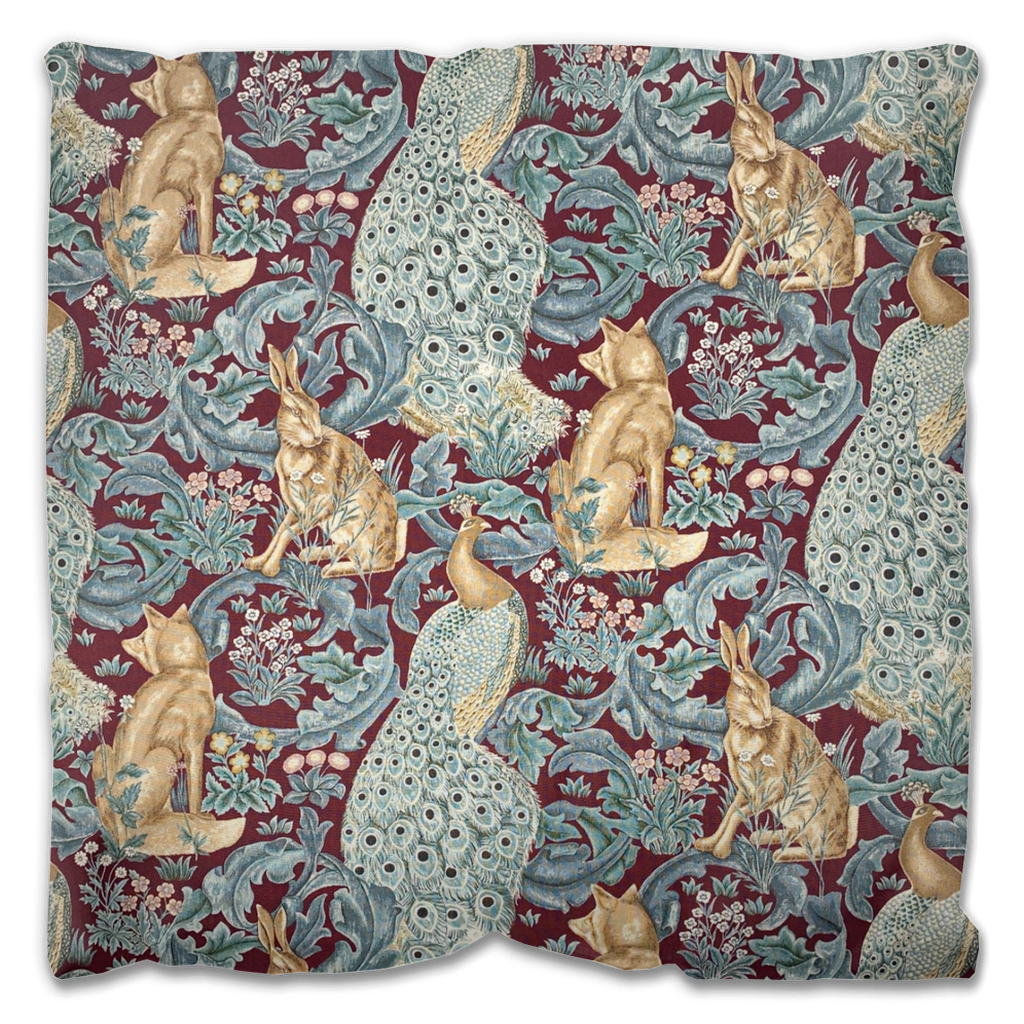 Forest Outdoor Pillow William Morris Plum Damson