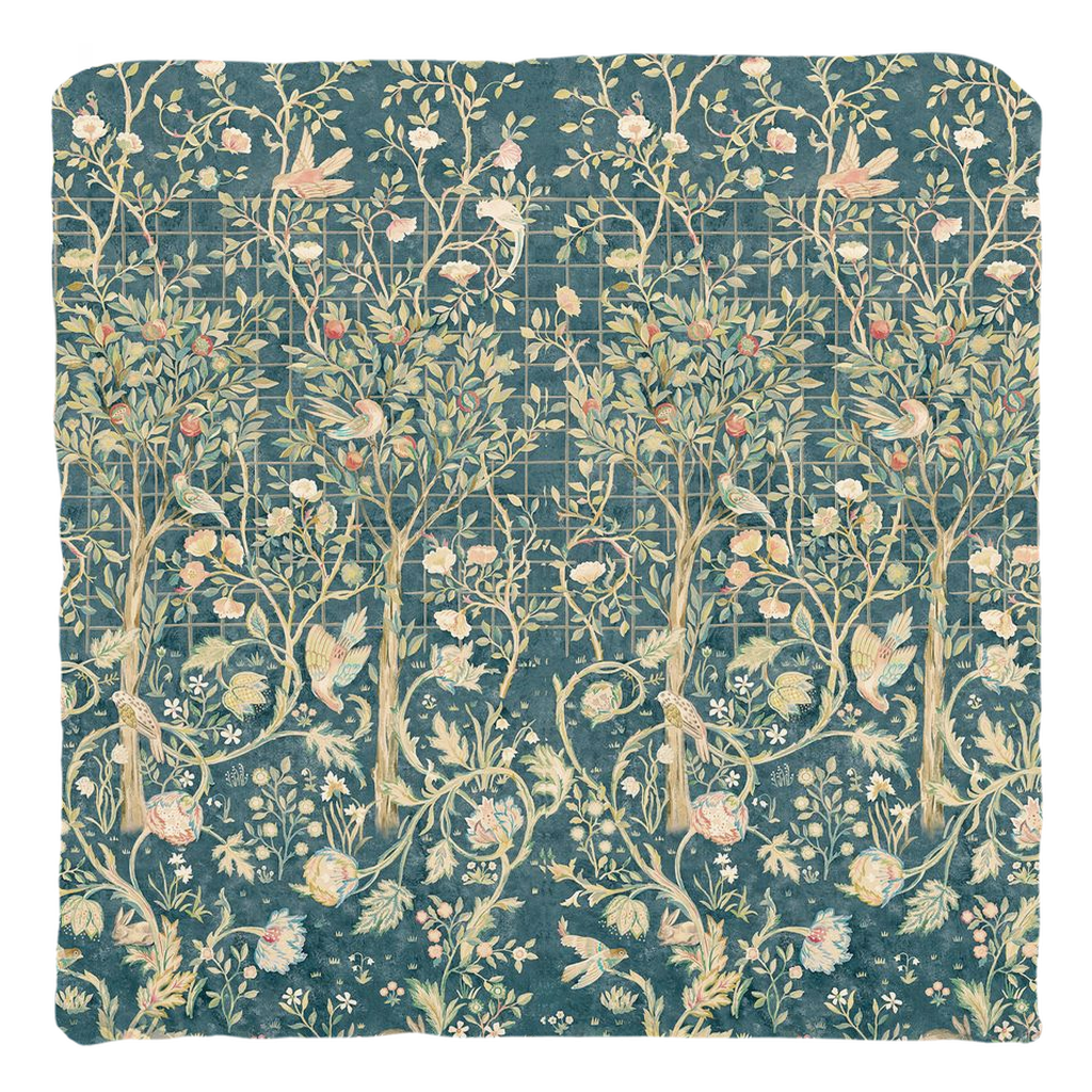 William Morris Cotton Pillows Melsetter Teal Green