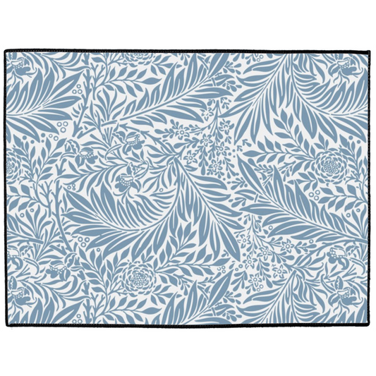 Maine Indoor/Outdoor Floor Mat William Morris Larkspur Blue