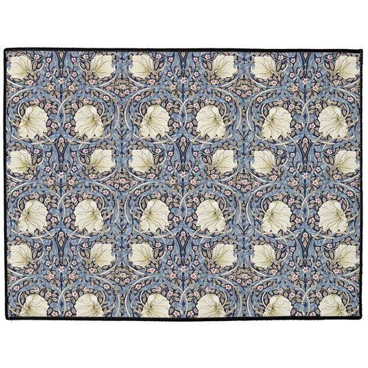 Bruges Indoor/Outdoor Floor Mat William Morris Pimpernel Blue