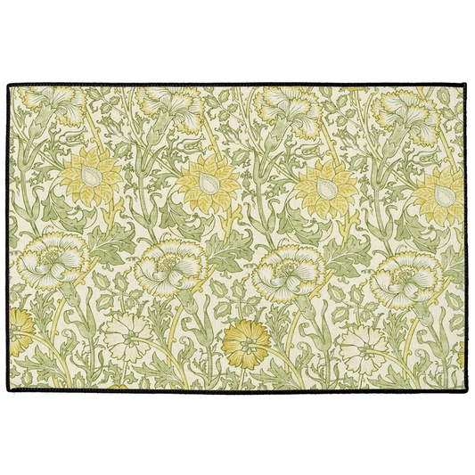 Carmel Indoor/Outdoor Floor Mat William Morris Pink & Rose Yellow