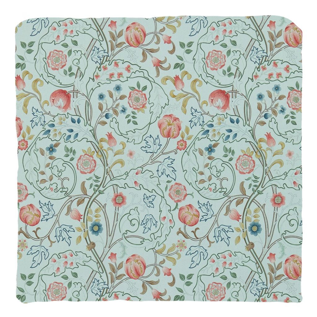 Mary Isobel Cotton Throw Pillows William Morris Silk Blue Pink
