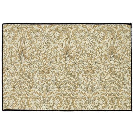 Burleigh Indoor/Outdoor Floor Mat William Morris Snakeshead Gold