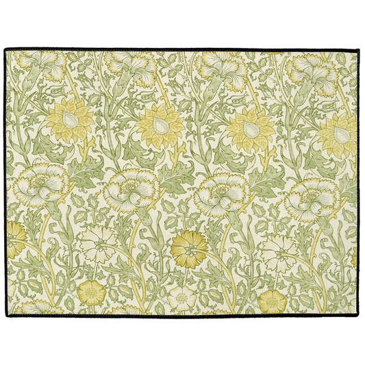Carmel Indoor/Outdoor Floor Mat William Morris Pink & Rose Yellow