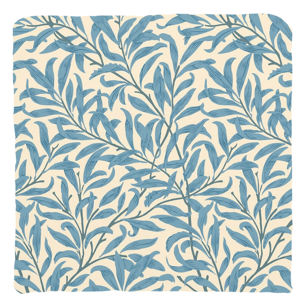 Willow Bough Cotton Throw Pillows William Morris Teal Cream