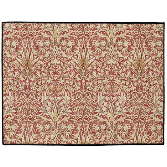 Burleigh Indoor/Outdoor Floor Mat William Morris Snakeshead Red