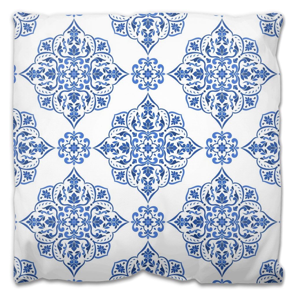 Bordeira Outdoor Pillows Blue & White