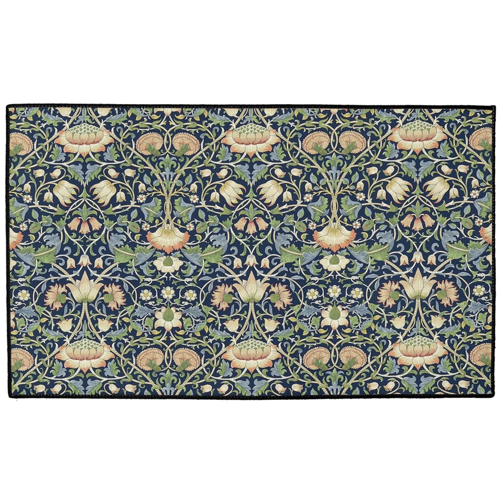 Lodden Indoor/Outdoor Floor Mat William Morris Indigo Blue