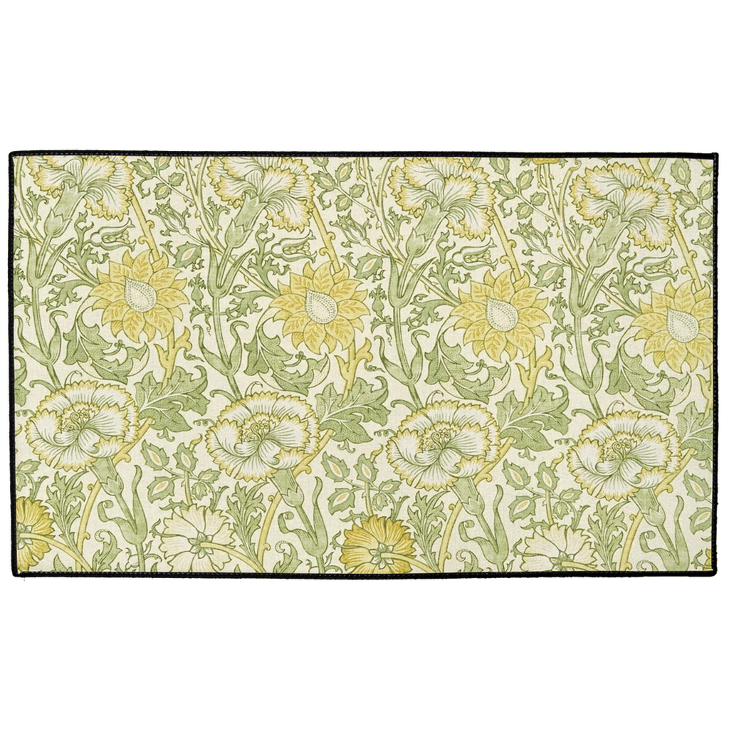 Carmel Indoor/Outdoor Floor Mat William Morris Pink & Rose Yellow
