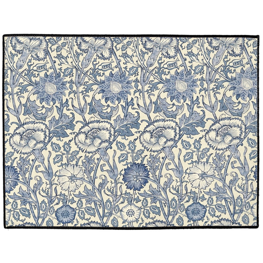 Carmel Indoor/Outdoor Floor Mat William Morris Pink & Rose Blue