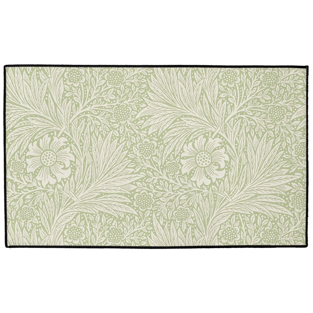 Sonoma Indoor/Outdoor Floor Mat William Morris Sage Green Marigold