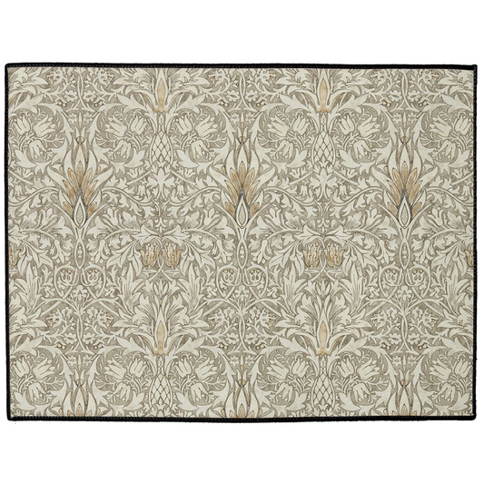 Burleigh Indoor/Outdoor Floor Mat William Morris Snakeshead Silver
