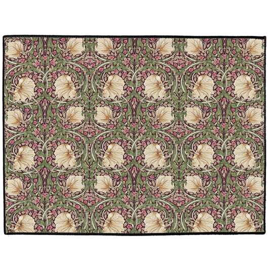 Bruges Indoor/Outdoor Floor Mat William Morris Pimpernel Aubergine