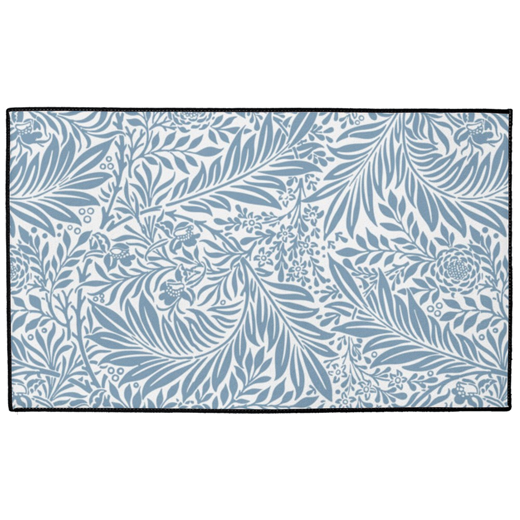 Maine Indoor/Outdoor Floor Mat William Morris Larkspur Blue