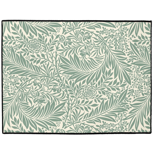 Maine Indoor/Outdoor Floor Mat William Morris Larkspur Sage Green