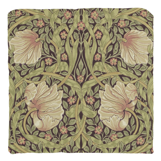 Pimpernel Cotton Throw Pillows William Morris Bullrush Russet