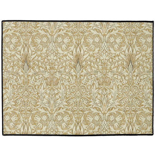 Burleigh Indoor/Outdoor Floor Mat William Morris Snakeshead Gold