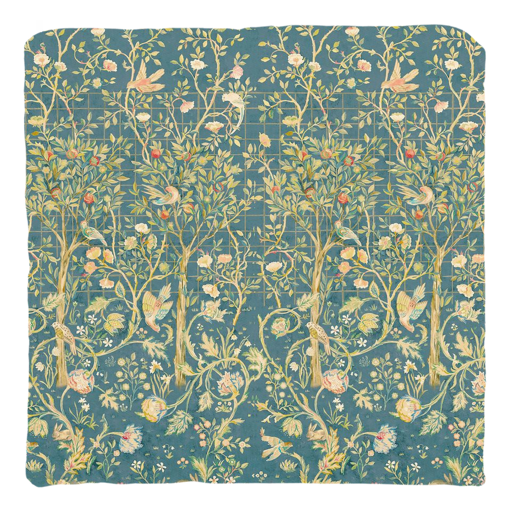 William Morris Cotton Pillows Melsetter Deep Teal Green