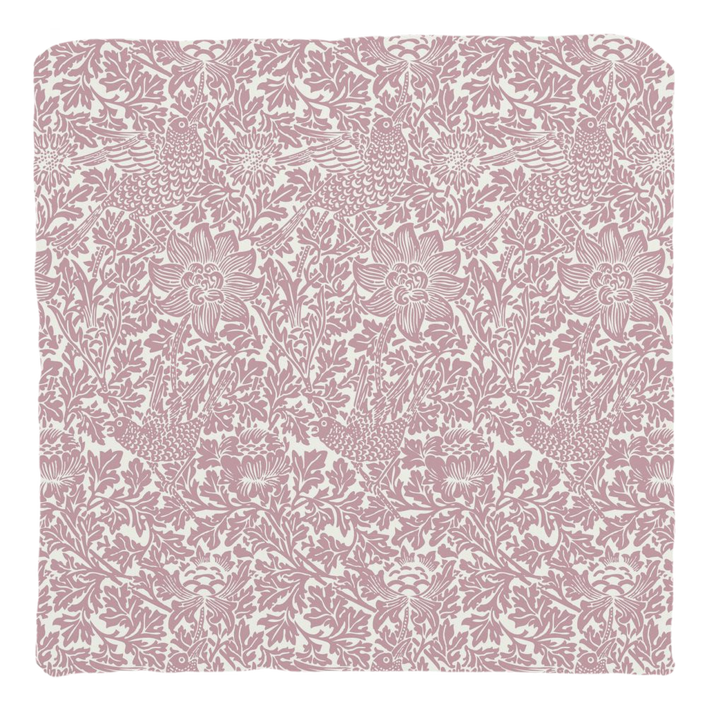 William Morris Cotton Pillows Dusty Rose Bird & Anemone