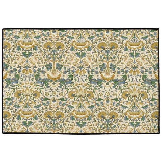 Lodden Indoor/Outdoor Floor Mat William Morris Bayleaf Manilla