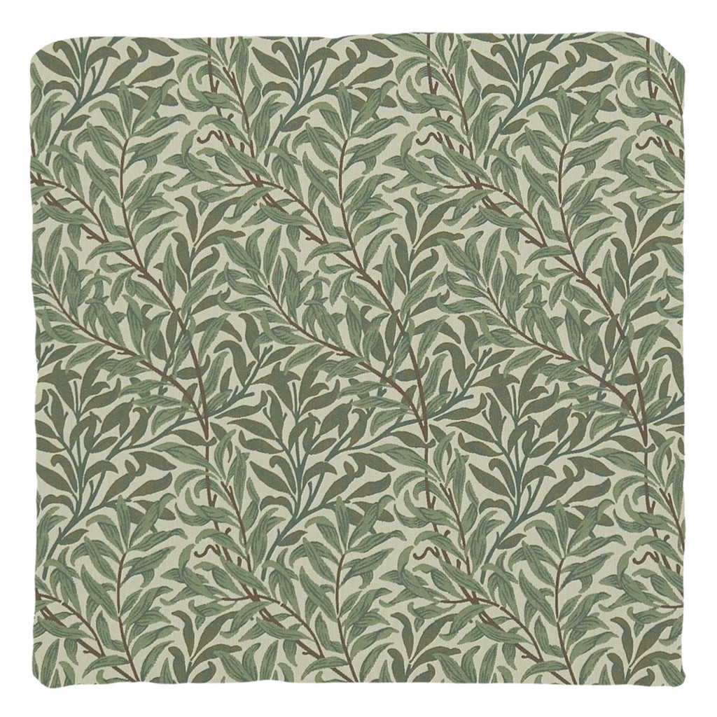 Willow Bough Cotton Throw Pillows William Morris Dark Green