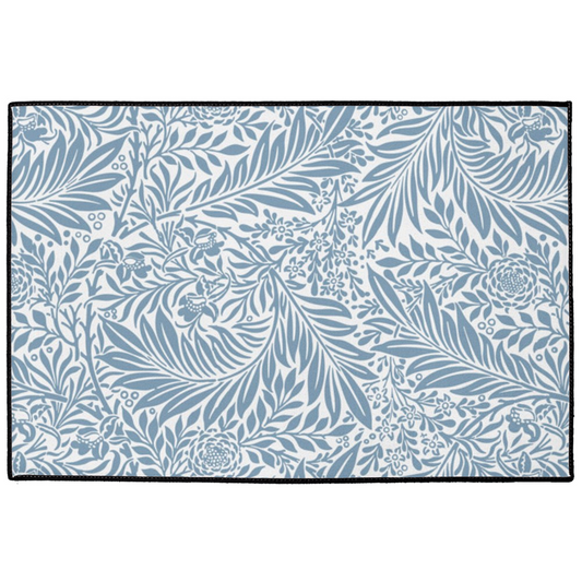 Maine Indoor/Outdoor Floor Mat William Morris Larkspur Blue