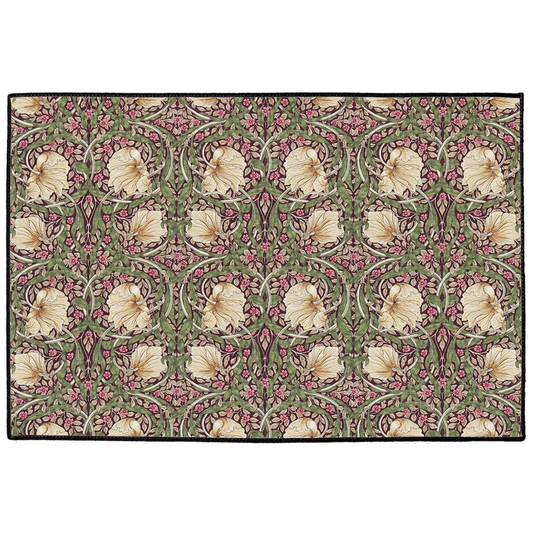 Bruges Indoor/Outdoor Floor Mat William Morris Pimpernel Aubergine