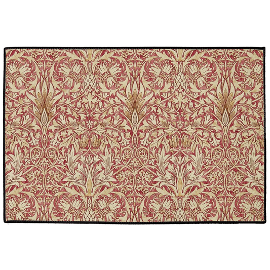 Burleigh Indoor/Outdoor Floor Mat William Morris Snakeshead Red