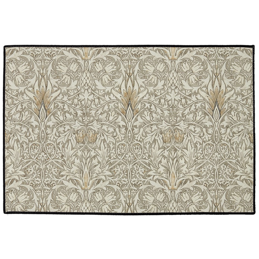 Burleigh Indoor/Outdoor Floor Mat William Morris Snakeshead Silver