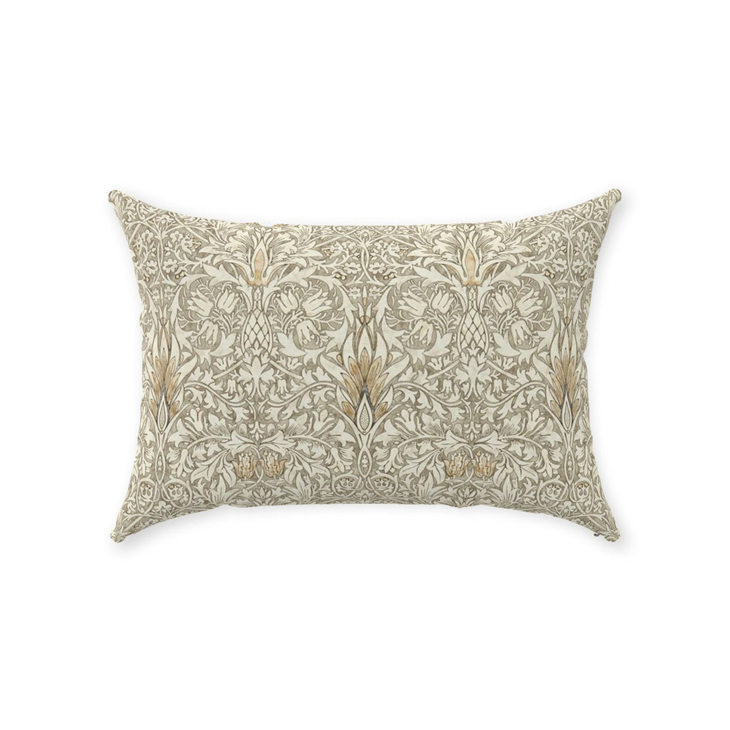 Snakeshead Cotton Throw Pillows William Morris Stone Cream