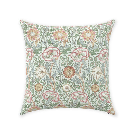 Pink and Rose Cotton Throw Pillows William Morris Eggshell Rose Pink