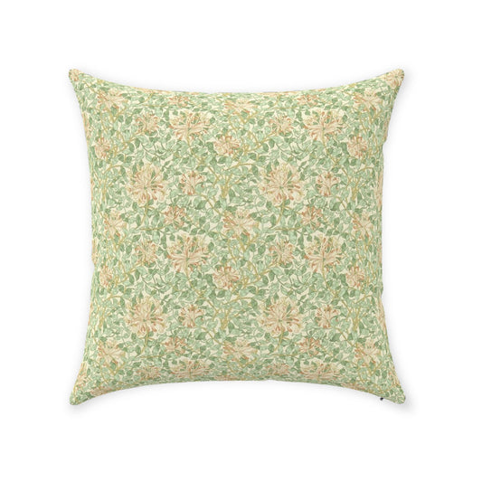 Honeysuckle Cotton Throw Pillows William Morris Artichoke Plaster