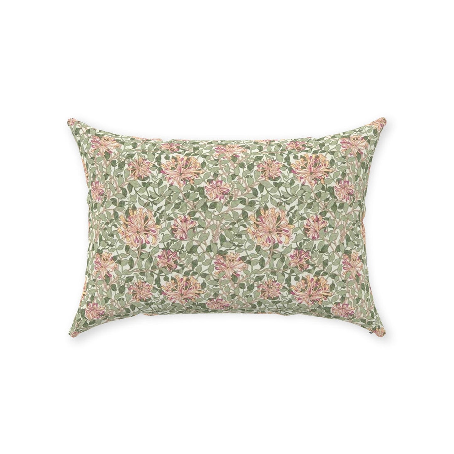 Honeysuckle Cotton Throw Pillows William Morris Chalk Yellow