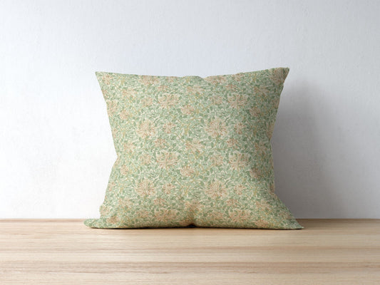 Honeysuckle Cotton Throw Pillows William Morris Artichoke Plaster