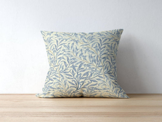 Willow Bough Cotton Pillow William Morris Blue