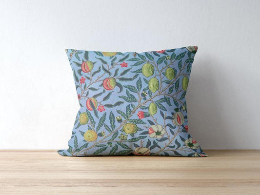 Pomegranate Fruit Outdoor Pillows William Morris Blue