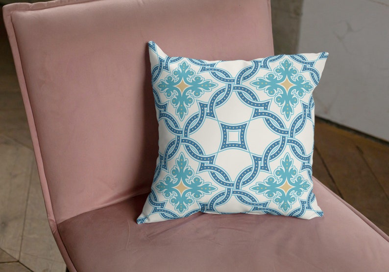 Peniche Outdoor Pillows Mint Green Turquoise