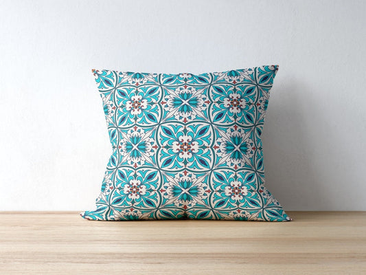 Almeria Outdoor Pillows Blue Turquoise