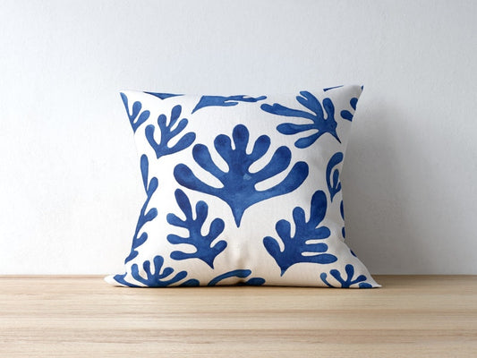 Matisse Outdoor Pillows Abstract Blue