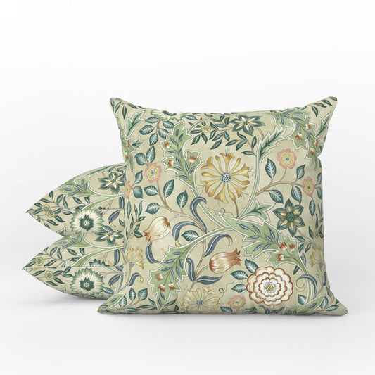 Wilhelmina Orkney Outdoor Pillow William Morris Sage Green