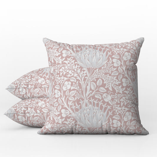 Artichoke Outdoor Pillows William Morris Pink