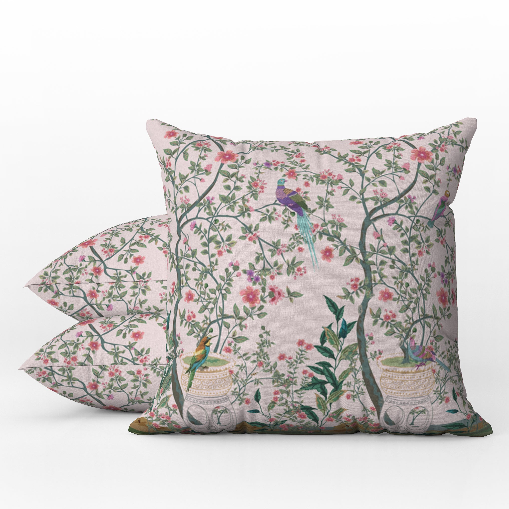 Pink floral hotsell outdoor pillows