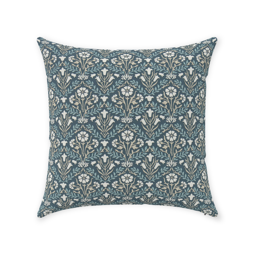 Indigo blue throw outlet pillows