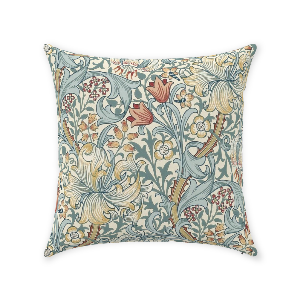 William Morris Pillow, Soft Color Pillow, Floral Throw Pillow